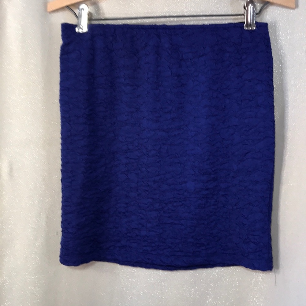 Size large purple  stretch mini skirt with